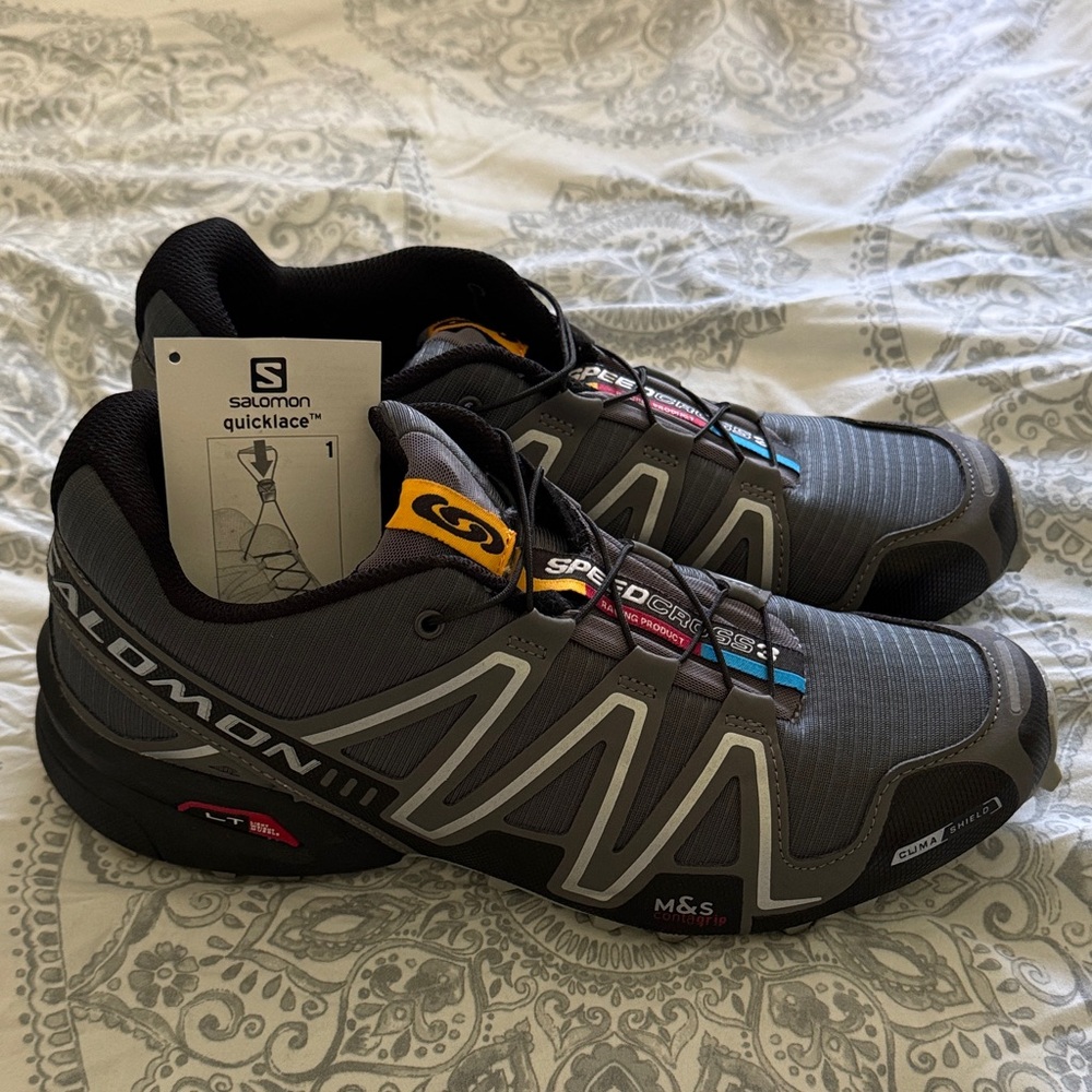 Salomon Black and Gray Speedcross 3